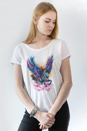 Trendly bavlněné eco tričko jednorožec