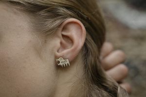 Rebel Skin Earrings 'Beast'